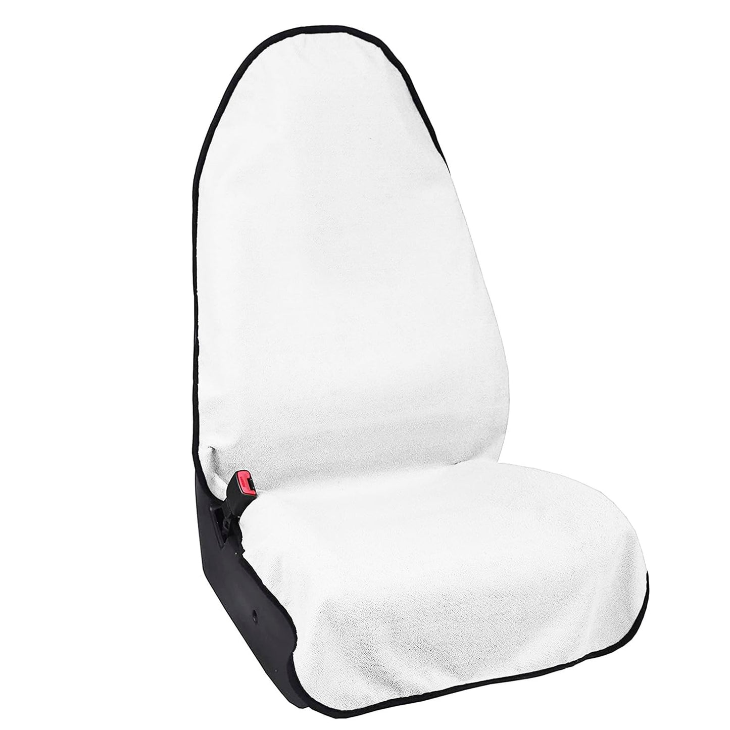 Waterproof Car Seat Cover for Athletes - Sweat-Proof Towel Bucket Seat Protector for Post-Gym, Running, Swimming & Beach - Universal Fit, Black