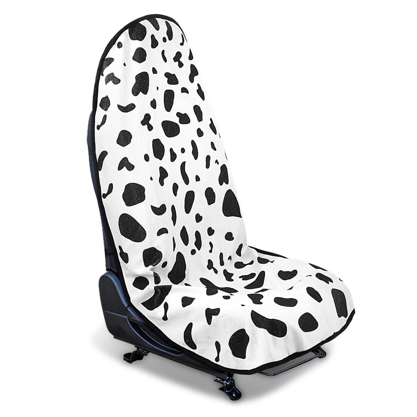 Waterproof Car Seat Cover for Athletes - Sweat-Proof Towel Bucket Seat Protector for Post-Gym, Running, Swimming & Beach - Universal Fit, Black