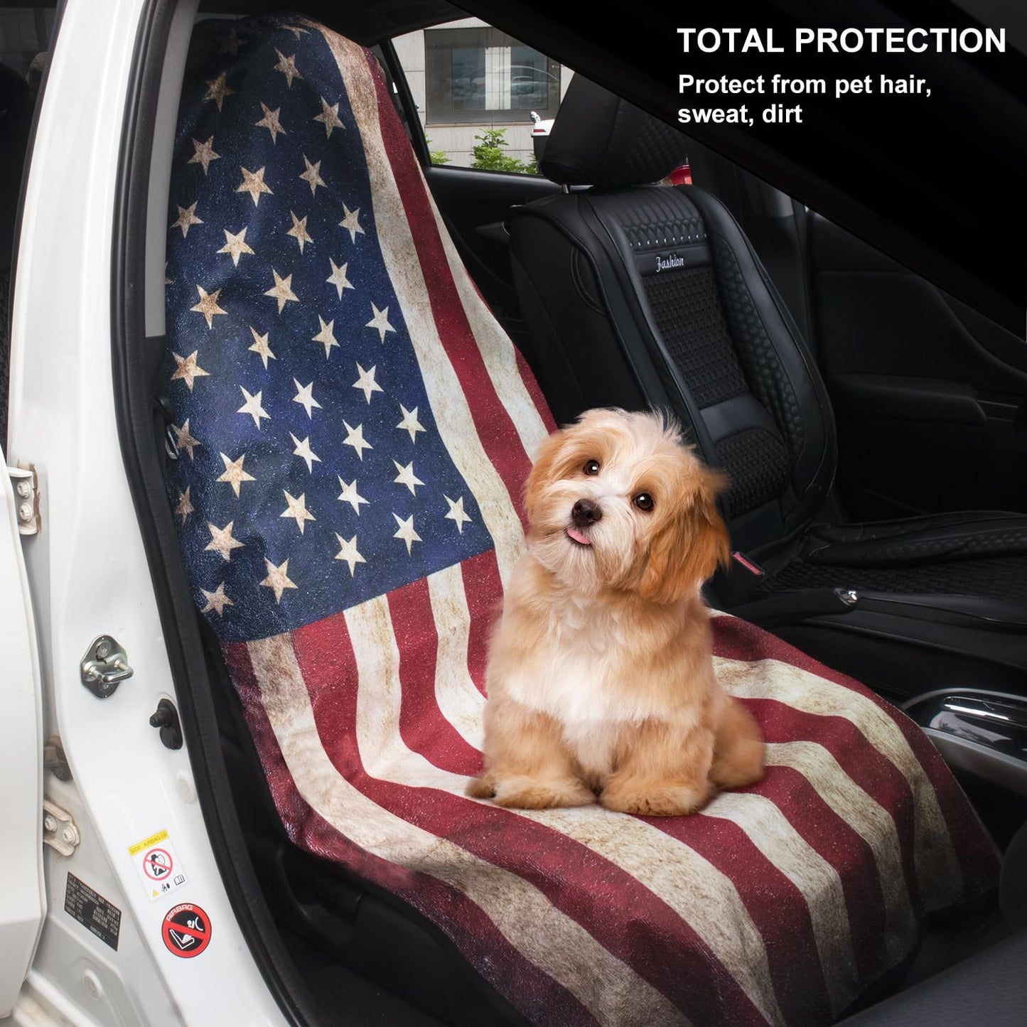 Waterproof Car Seat Cover for Athletes - Sweat-Proof Towel Bucket Seat Protector for Post-Gym, Running, Swimming & Beach - Universal Fit, Black