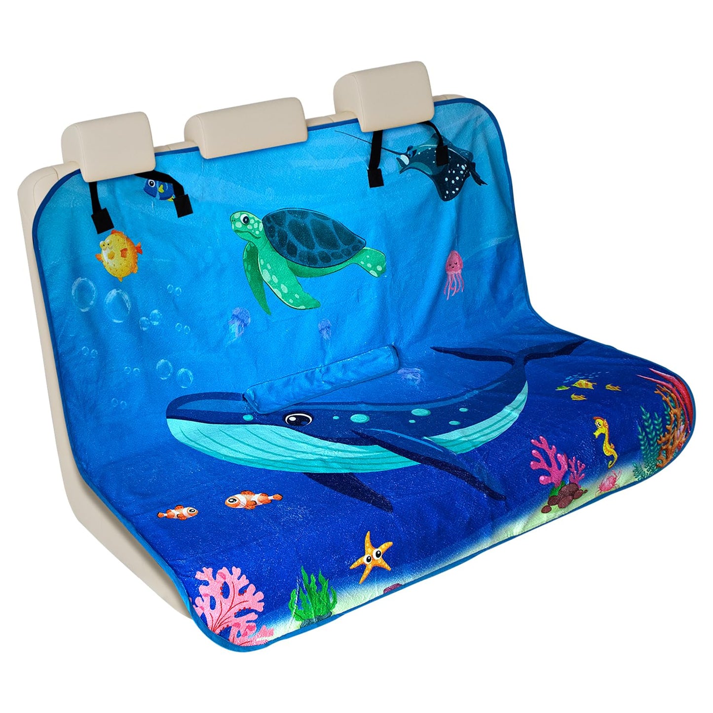 Waterproof Car Seat Cover for Athletes - Sweat-Proof Towel Bucket Seat Protector for Post-Gym, Running, Swimming & Beach - Universal Fit, Black