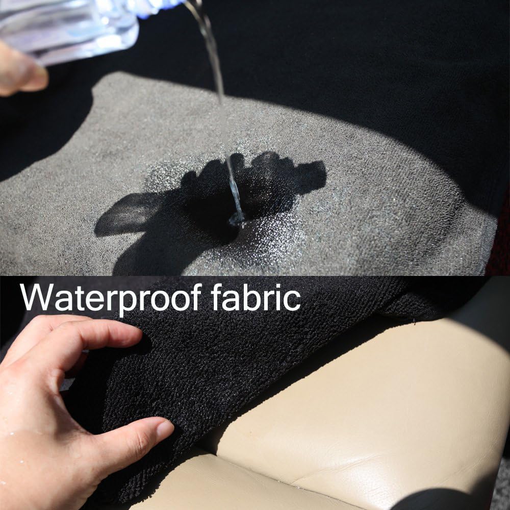 Waterproof Car Seat Cover for Athletes - Sweat-Proof Towel Bucket Seat Protector for Post-Gym, Running, Swimming & Beach - Universal Fit, Black