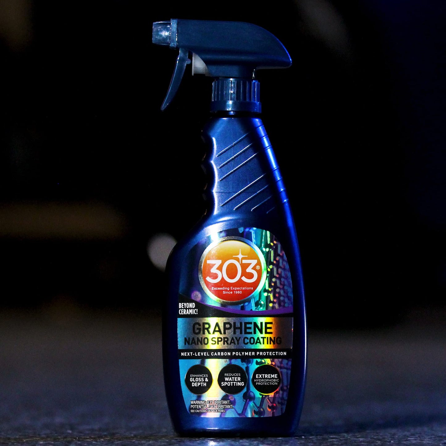 303 Graphene Nano Spray Coating (15.5oz) - 1+ Year High-Gloss Protection, Hydrophobic Water Repellent & UV Resistant Ceramic Alternative