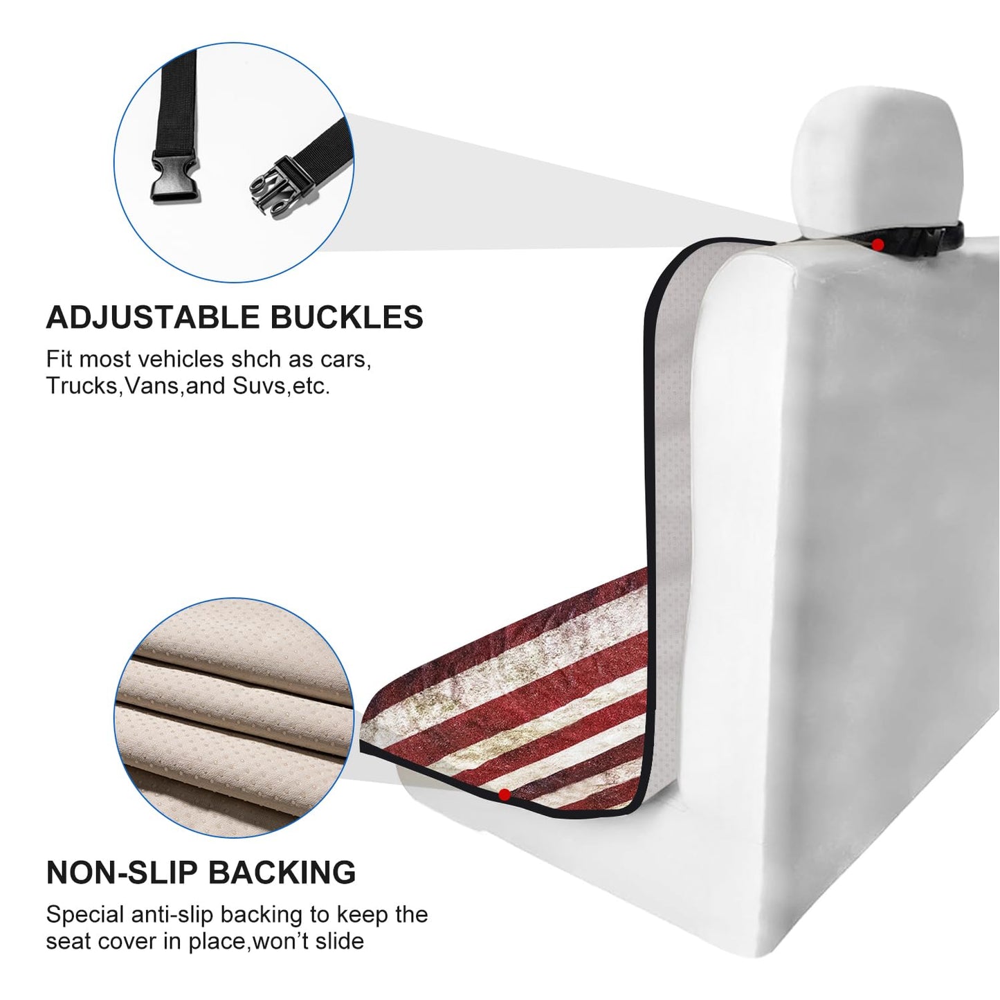 Waterproof Car Seat Cover for Athletes - Sweat-Proof Towel Bucket Seat Protector for Post-Gym, Running, Swimming & Beach - Universal Fit, Black