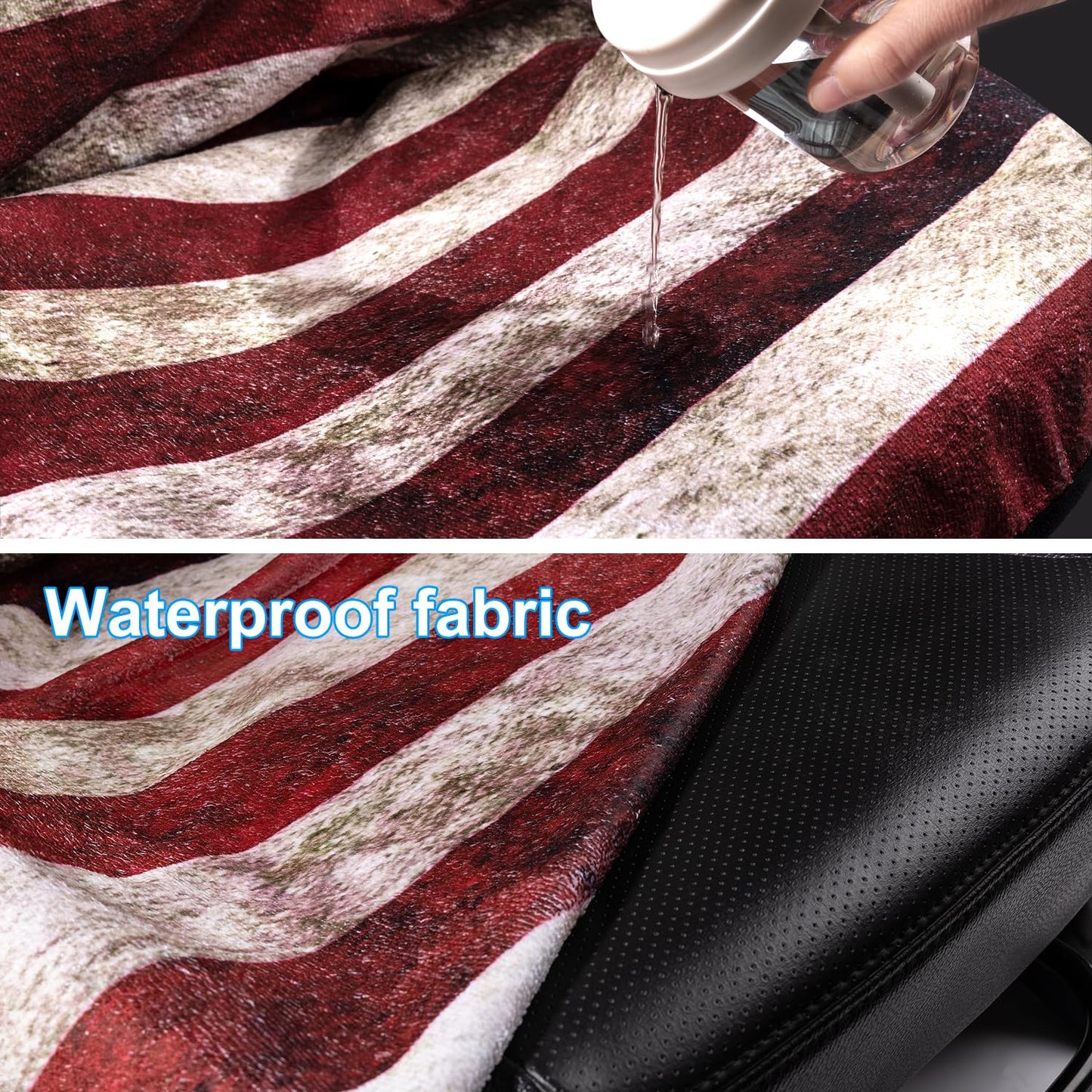 Waterproof Car Seat Cover for Athletes - Sweat-Proof Towel Bucket Seat Protector for Post-Gym, Running, Swimming & Beach - Universal Fit, Black