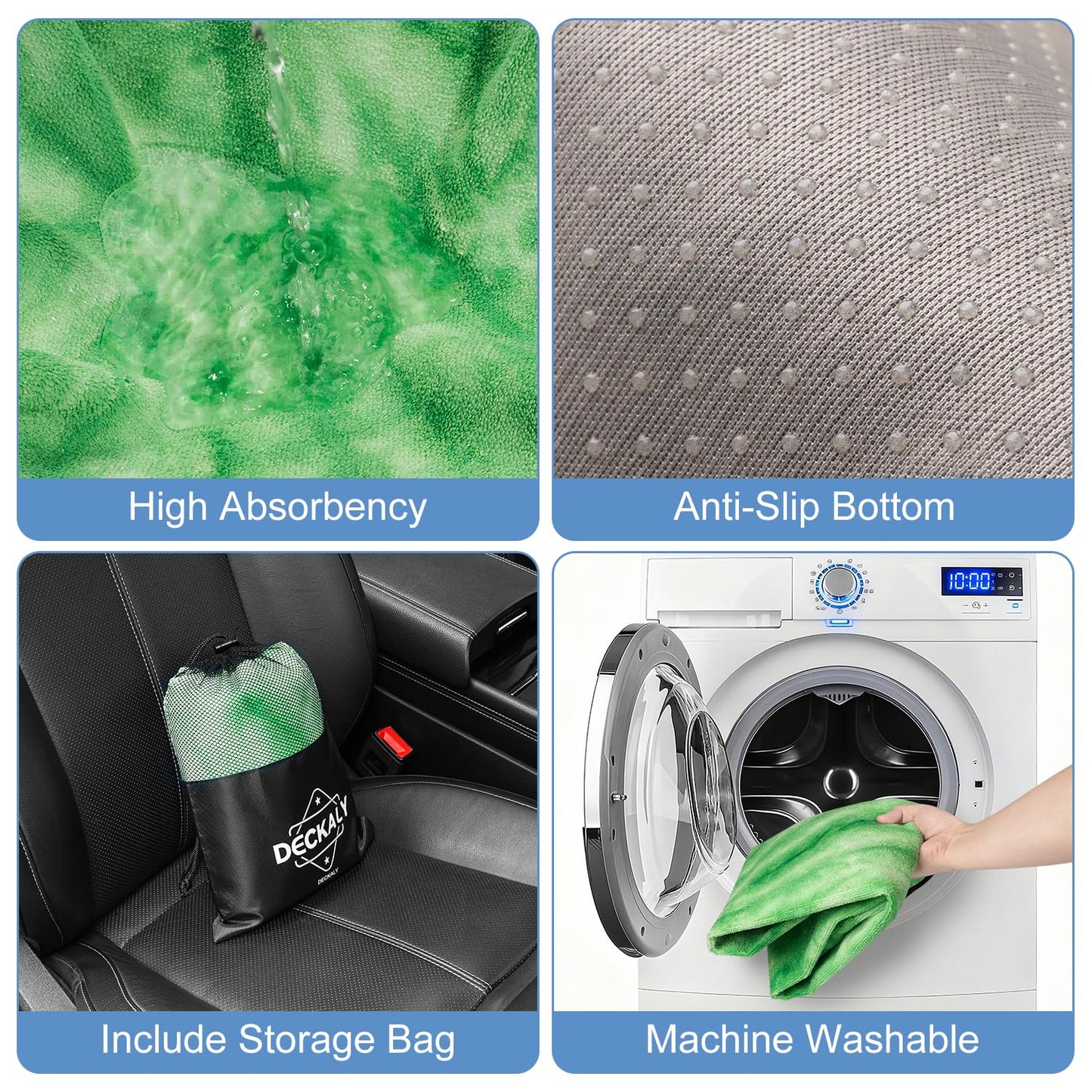 Waterproof Car Seat Cover for Athletes - Sweat-Proof Towel Bucket Seat Protector for Post-Gym, Running, Swimming & Beach - Universal Fit, Black