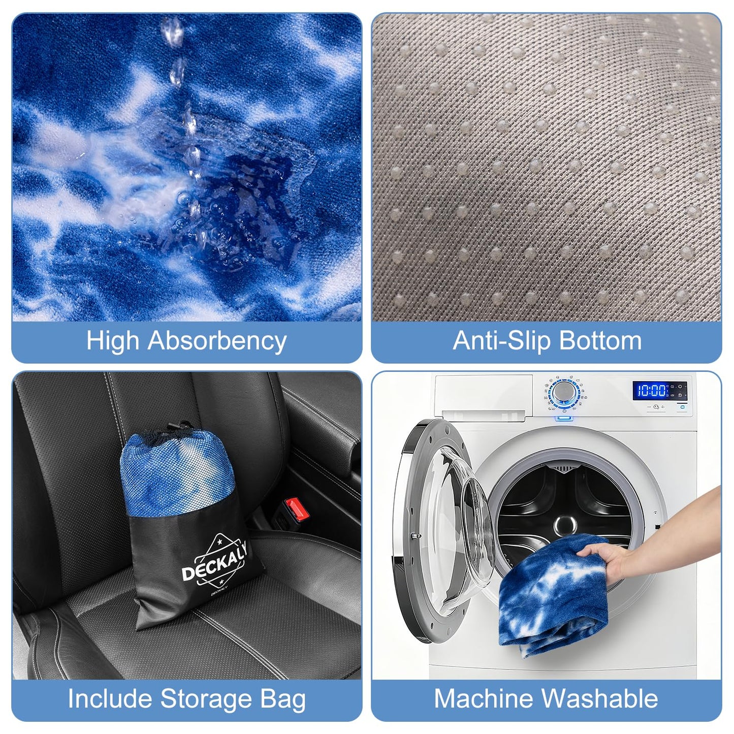 Waterproof Car Seat Cover for Athletes - Sweat-Proof Towel Bucket Seat Protector for Post-Gym, Running, Swimming & Beach - Universal Fit, Black