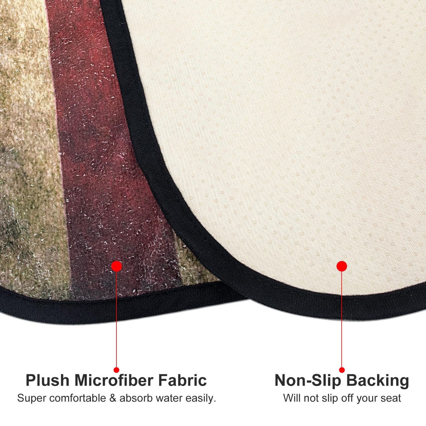 Waterproof Car Seat Cover for Athletes - Sweat-Proof Towel Bucket Seat Protector for Post-Gym, Running, Swimming & Beach - Universal Fit, Black